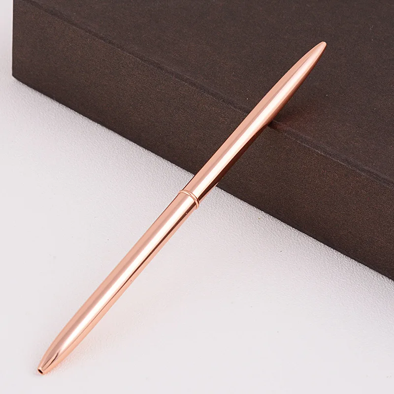 1PCS Bank Hotel Front Desk Metal Bench Pen High-grade Ballpoint Pen Advertising Desk Pen School Office Supplies Fashion Ball pen