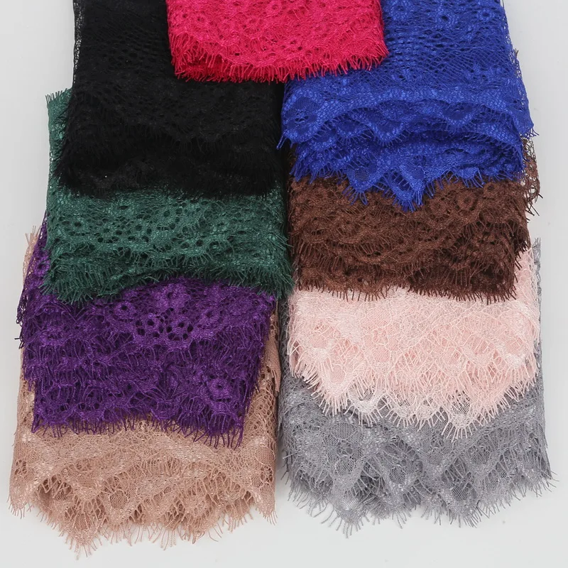 Cintas de tela de encaje bordadas con flores, cintas de adorno para costura DIY, materiales hechos a mano, accesorios de ropa, 10 colores, 9,5 cm, 3 yardas
