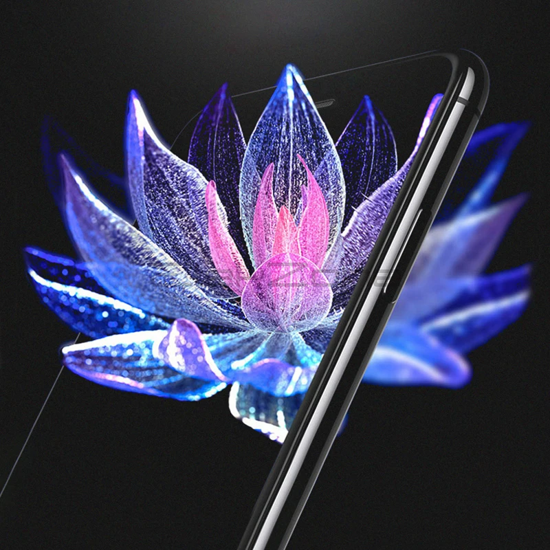 Vetro temperato a copertura totale per iPhone 7 8 6 6s Plus X Cover protettiva per schermo per iPhone 6 6S 8 7 Plus pellicola protettiva per vetro