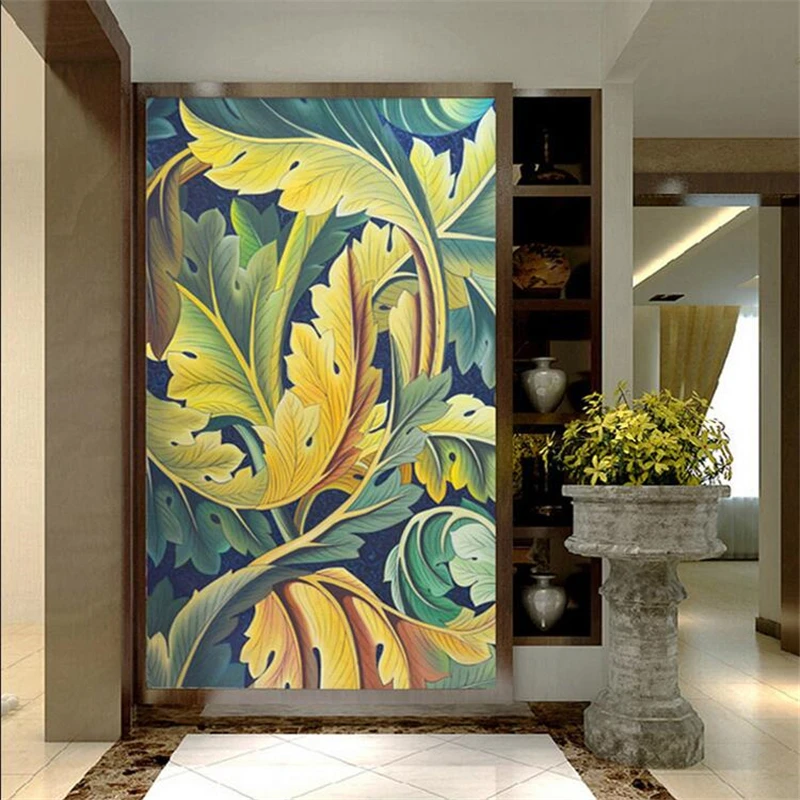 beibehang Custom European-style hand-painted oil painting large murals 3D stereo porch wallpaper living room corridor wallpaper