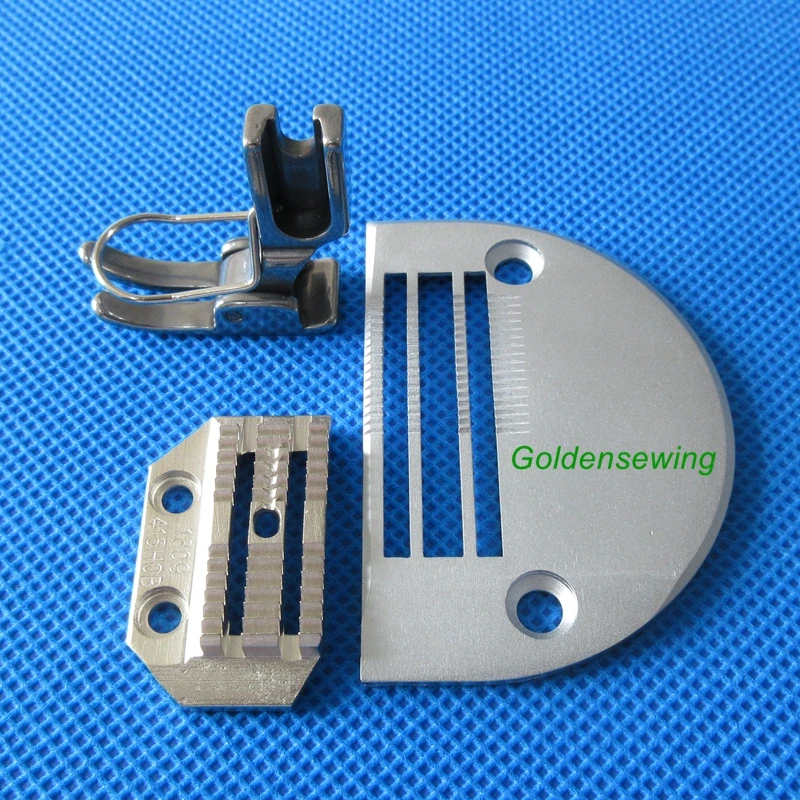 EXTRA HEAVY NEEDLE PLATE & FEED DOG & PRESSER FOOT SET for JUKI DLN-415 DLN-5410