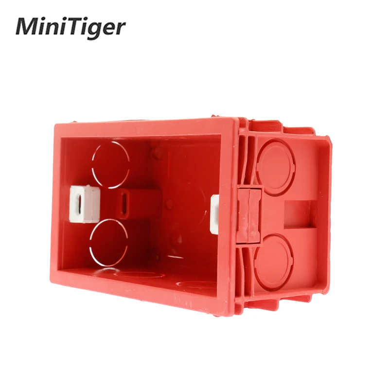 EsooLi 101mm*67mm US Standard Internal Mounting Box Back Cassette for 118mm*72mm Standard Wall Touch Switch and USB Socket