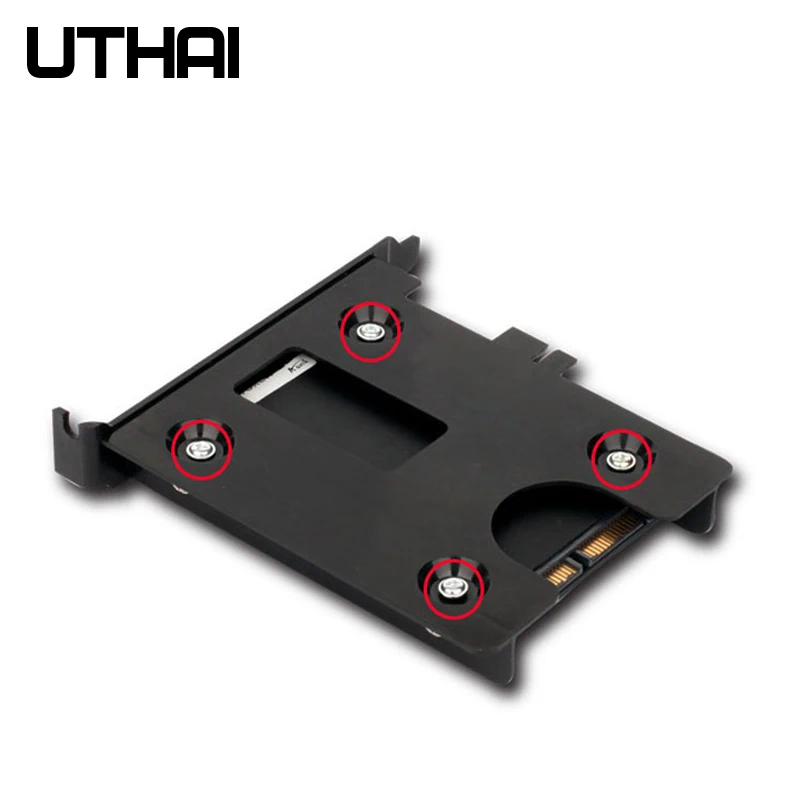 UTHAI G02 PCI Slot 2.5 Inch HDD/SSD  Mounting Bracket Hard Drive Adapter Chassis Rear Bracket Plastic