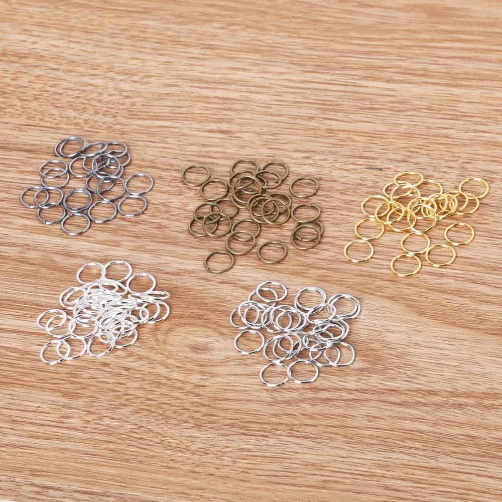 High Quality 500pcs/lot 0.6*4mm Iron Single Loops Open Jump Rings Split Rings Metal Jewelry Findings for DIY Necklace Bracelet