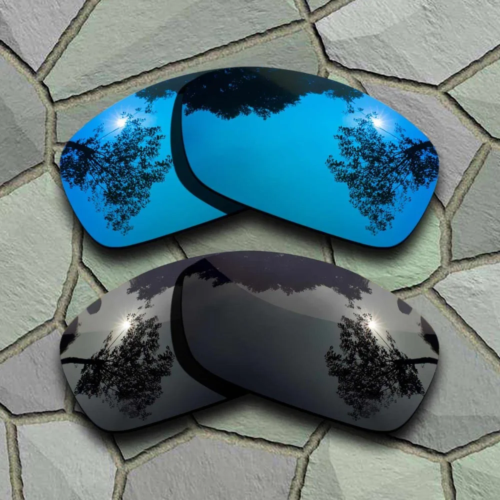 

Grey Black&Sky Blue Sunglasses Polarized Replacement Lenses for Oakley Hijinx