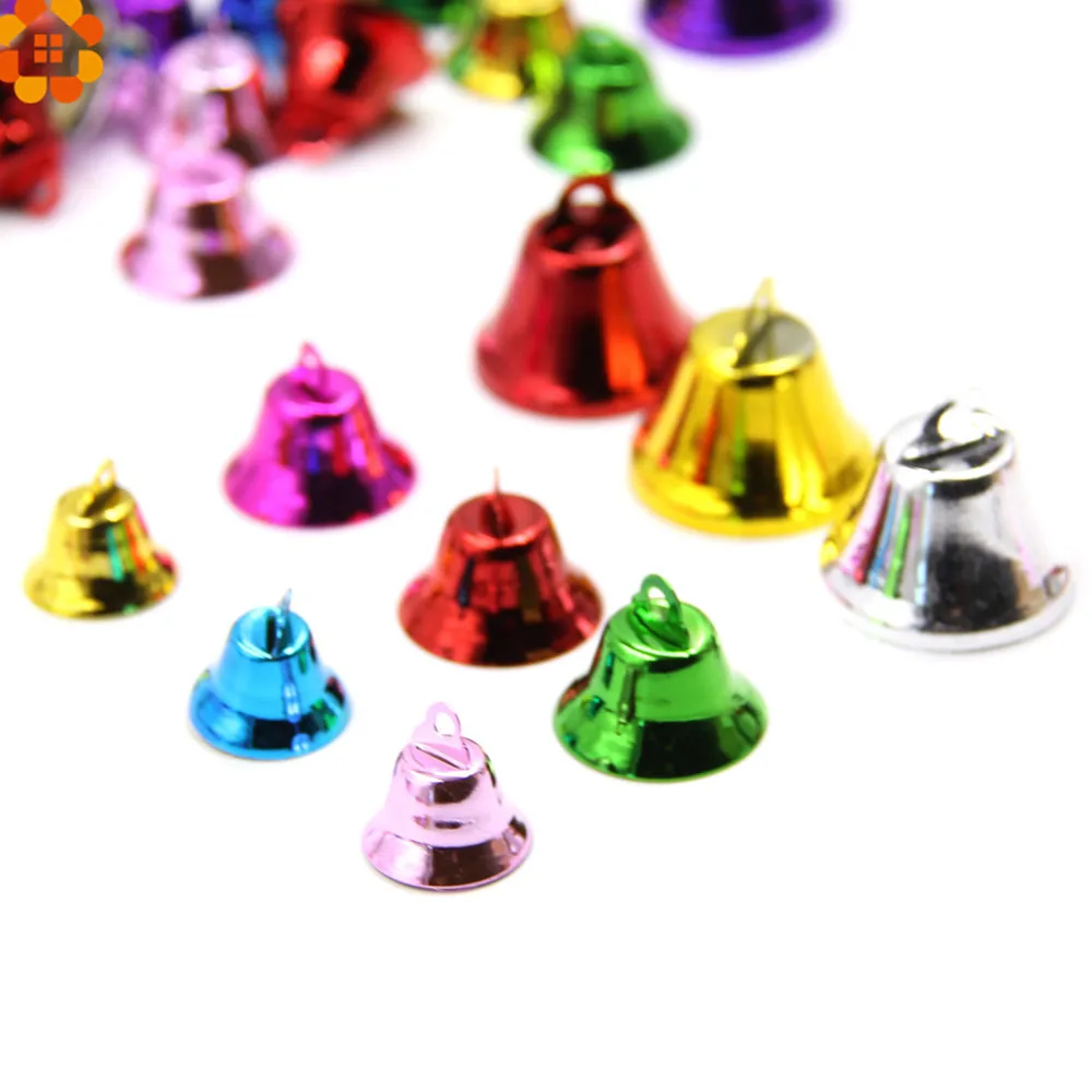 10 Stück DIY Metall kreative Mini bunte kleine Glocke musikalische Schlag instrumente Anhänger Glocke Handwerk Unterhaltung