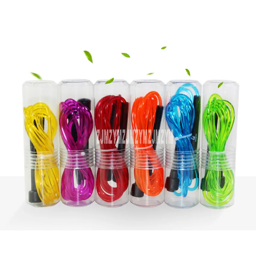 6Pcs/ Lot Transparent Speedy fitness wear-resistant waterproof Rope Skipping Bodybuilding Cheap Exercise Skipping Rope