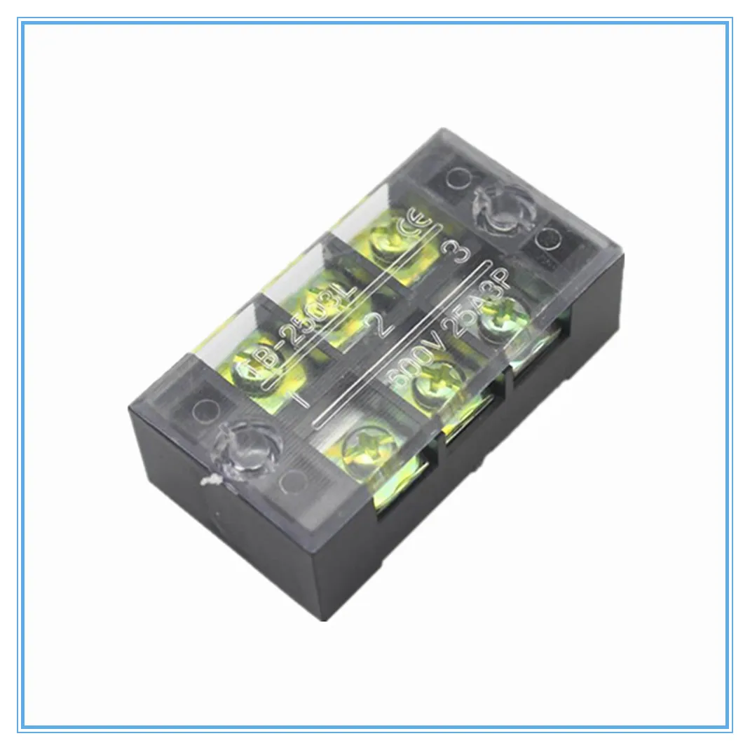 

1Pcs Dual Row Screw Terminal Block Strip 600V 15A TB-1503