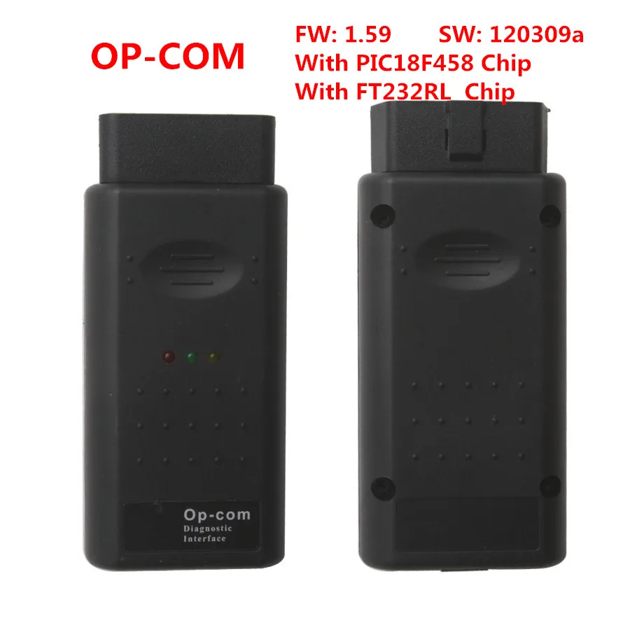 OPCOM Op-COM V1.70 2012V CAN OBD2 Diagnostic Scanner OP COM Software Version 120309a With PIC18F458 and FT232RL Chip