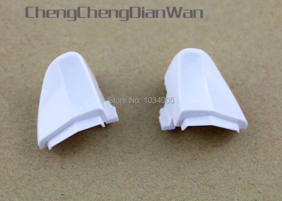 2 ピース/ロット白 LT RT 上部下部トリガーボタンシェルカバー Xbox One xboxone コントローラー修理部品