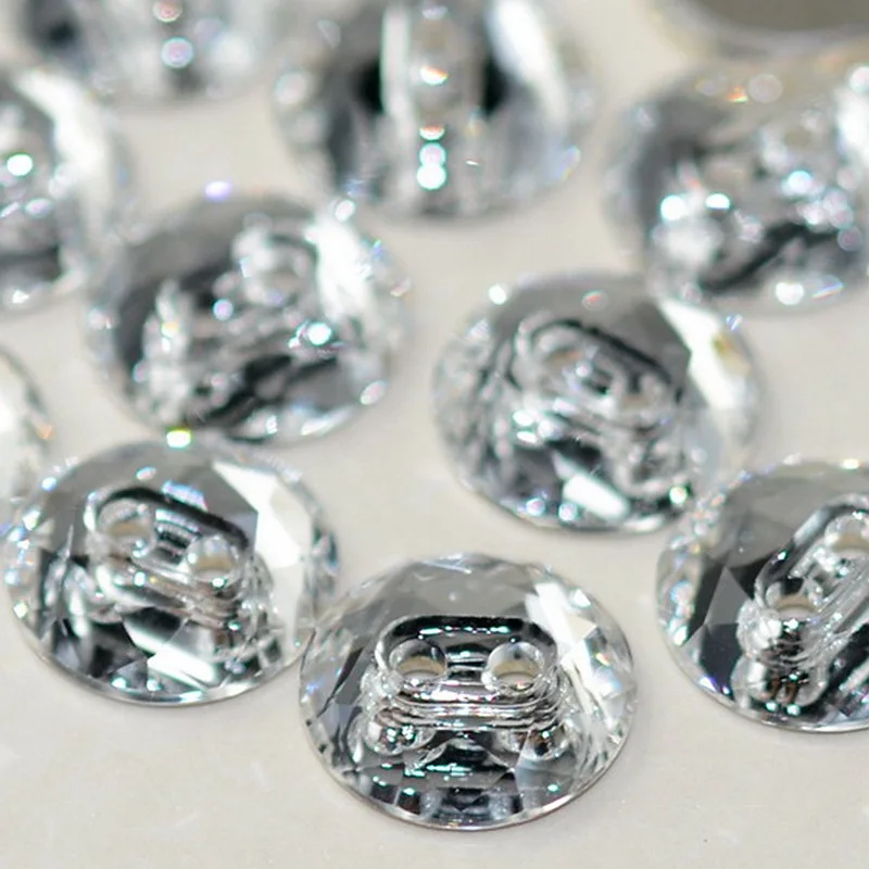 Kristallklare Formknöpfe zum Aufnähen, DIY Strass-Druckknöpfe für Schmuck, Kleidung, Sofa, Kostüm – Detail 13