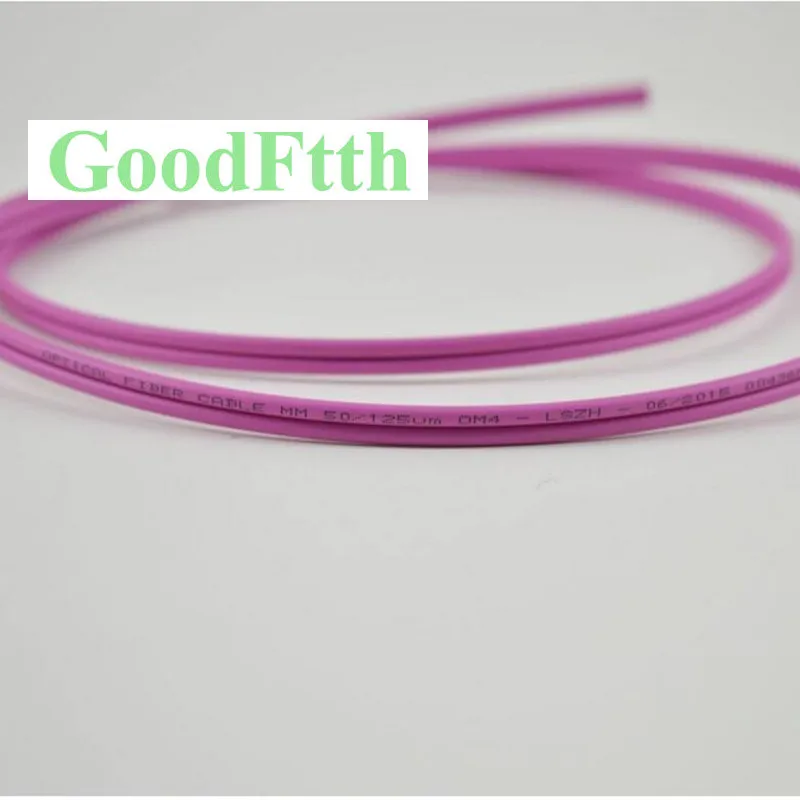 Indoor Optical Cable OM4 Duplex Zipcord Magenta LSZH 3mm GoodFtth 1km 1.5km 2km 2.5km 3km