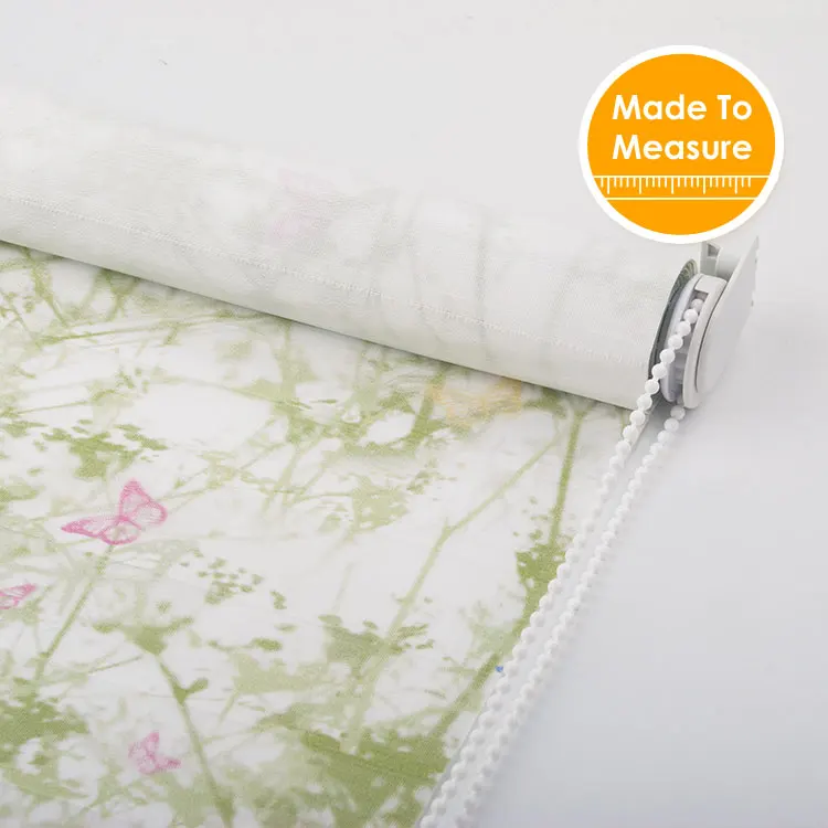 SCHRLING настраиваемые рулонные жалюзи с цифровой печатью, декоративные жалюзи с мотивом дерева и бабочки для гостиной