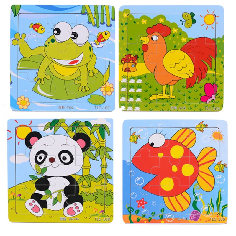 Free Wooden 3d Jigsaw Puzzle Learning Education Baby Kids Toys Wood Puzzles Toys For Children Educational Games Sale