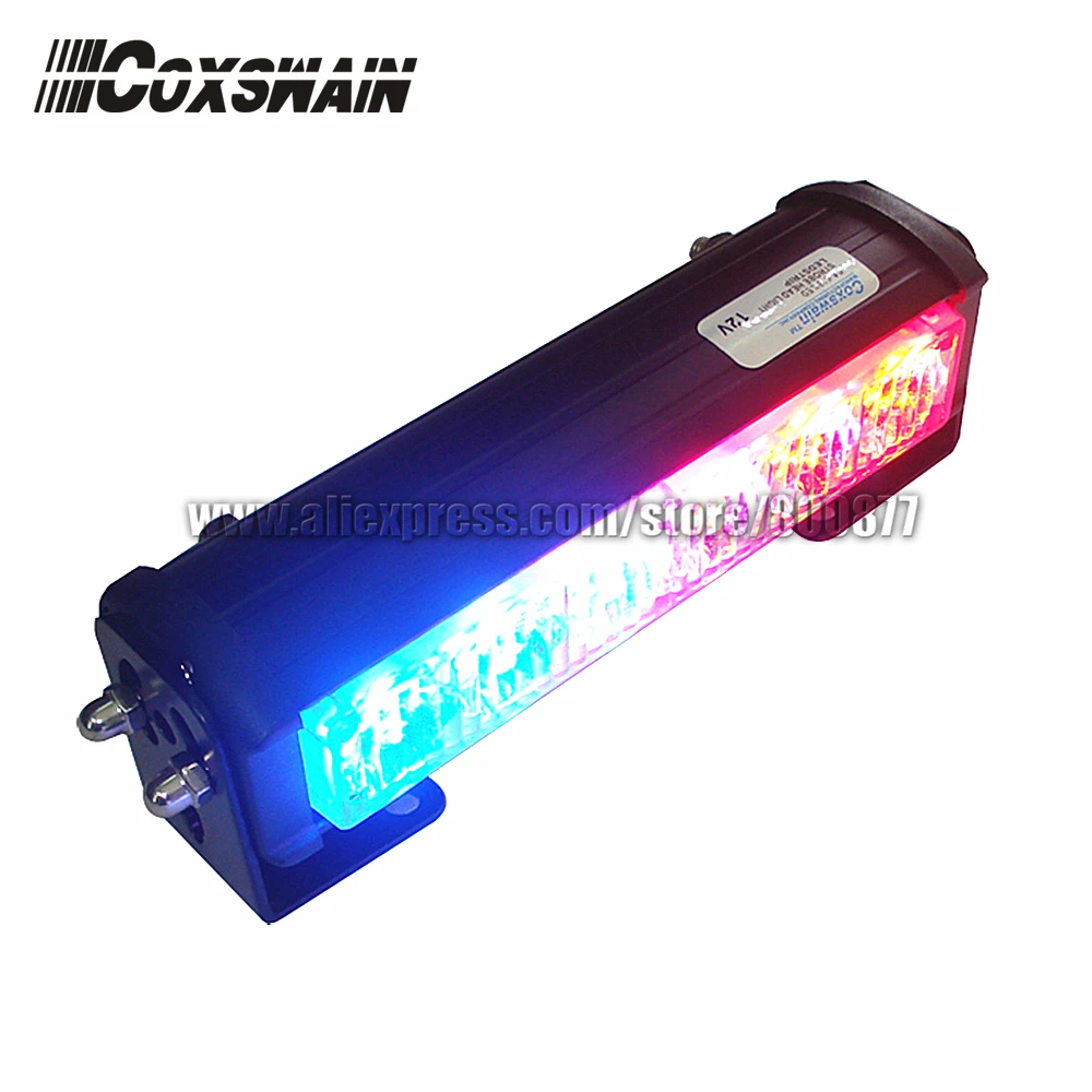 DC12V High Power Car LED external warning light, TIR-6 1W LED, 3 flash patterns, waterproof, SAE & ECE R65 passed (SA-618-1)