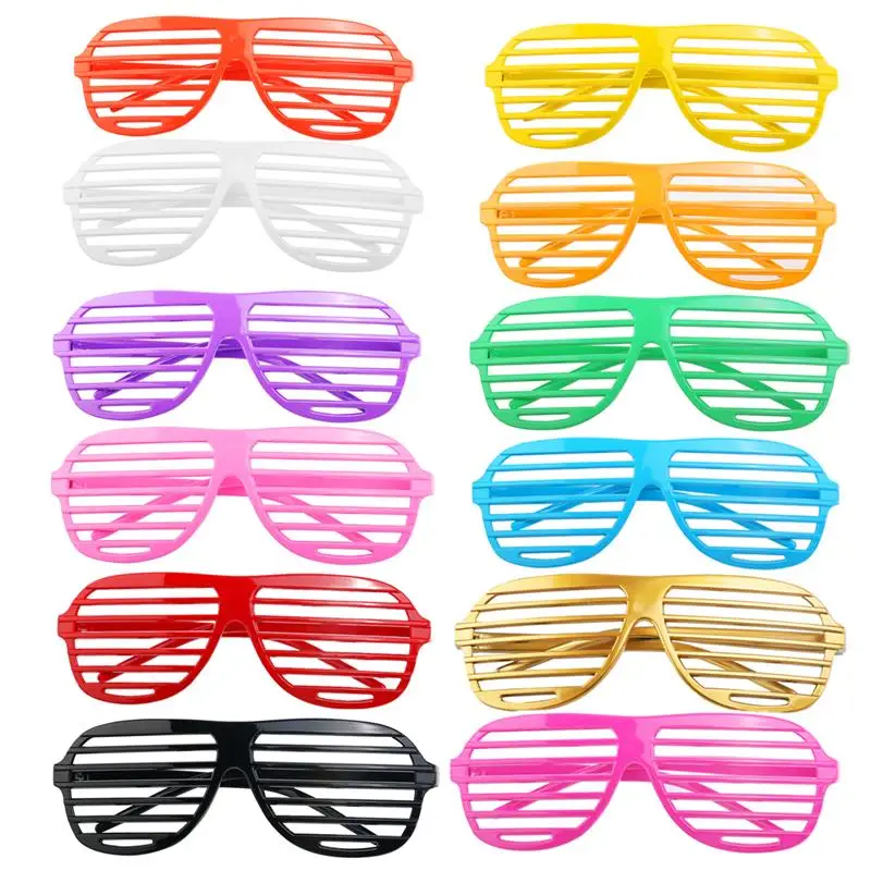 wholesale children shutter shade glasses fashion men women eyewear party event favors concert cheer Halloween props 500pcs/lot