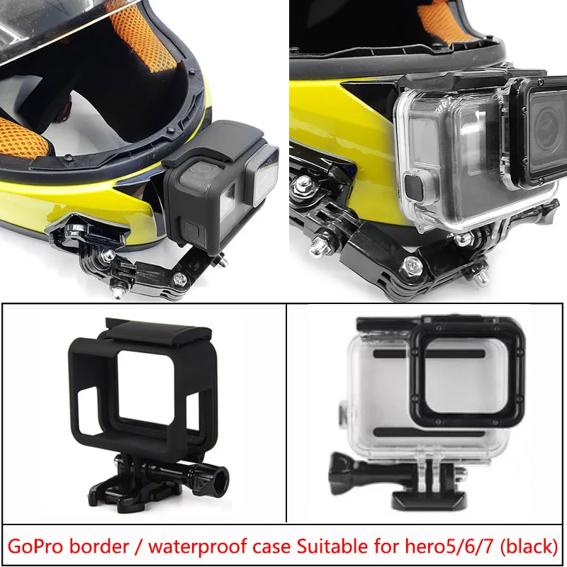 Adjustable Helmet Curved Adhesive Side Mount for xiaomi yi 4K GoPro Hero 4 5 6 7 8 9 Sjcam Sj4000 EKEN action Camera Accessories