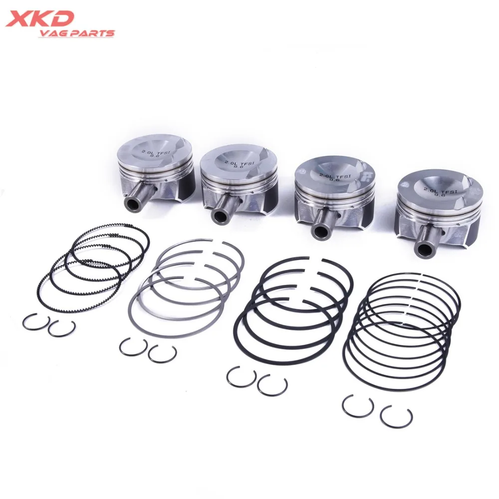 4pcs Piston Ring Set For A-UDI A3 TT V-W Passat Jetta G-TI Tiguan 21mm EA888 147KW 2.0TFSI