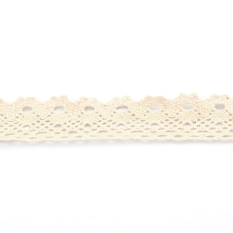 New Arriver 2.5 CM Creamy-White Knitted 100% Cotton Thread Lace DIY Handmade Exclusive For Cloth Dress 10 M/Lot HB-1-6