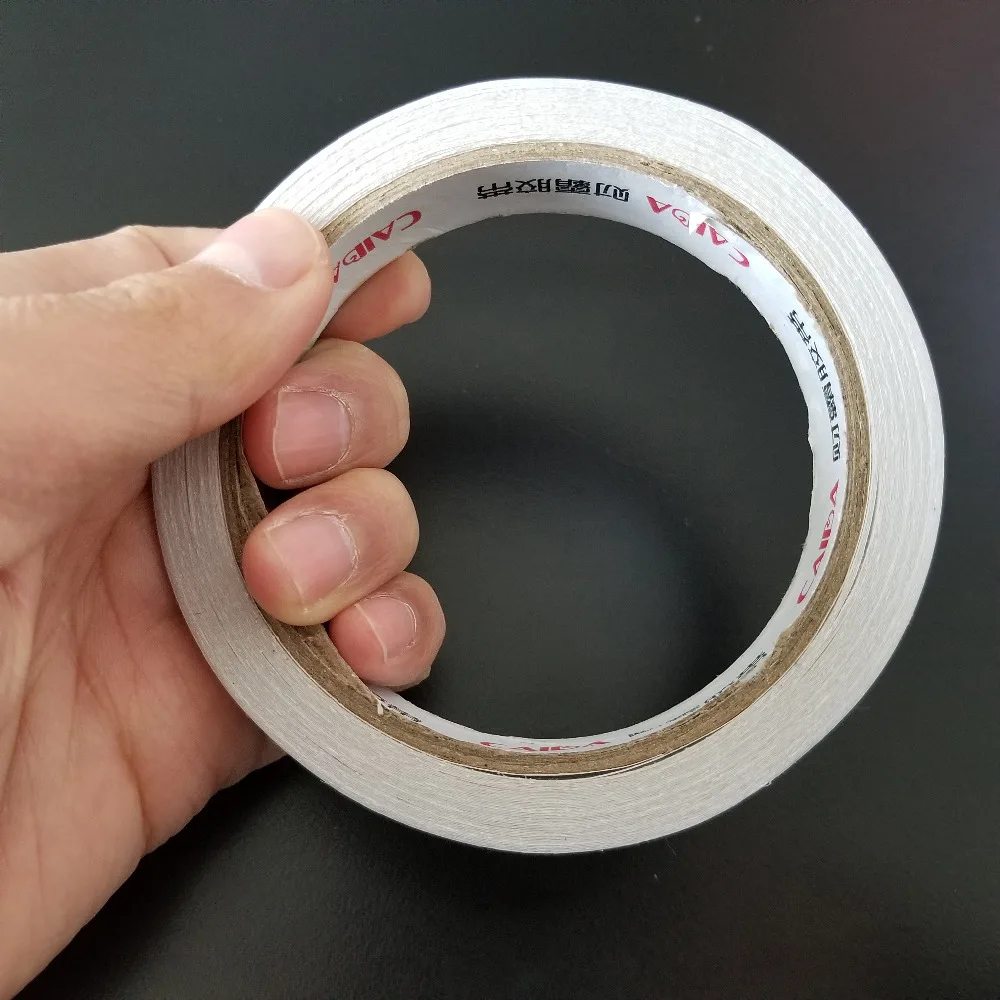 1roll Sale DS191b 18mm Width White Double Sided Tape Lengthen Double Faced Adhesive Sticky Tape Sale at a Loss