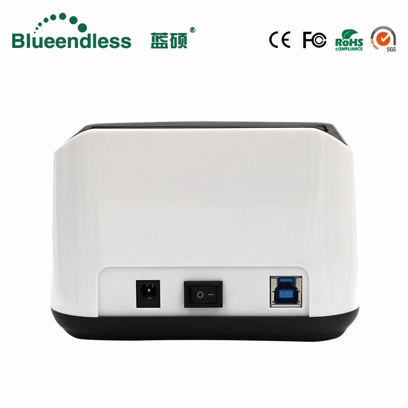 Clone SATA to USB 3.0 Hdd Docking Station Hdd Box 2.5/3.5"External Hdd Case USB3.0 Hdd 2 Bay Plastic External Hard Drive SSD Box