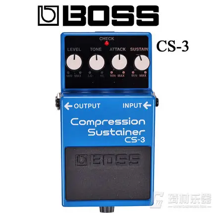 Boss Audio CS-3 Compression Sustainer Pedal for Guitar with Free Bonus Pedal Case