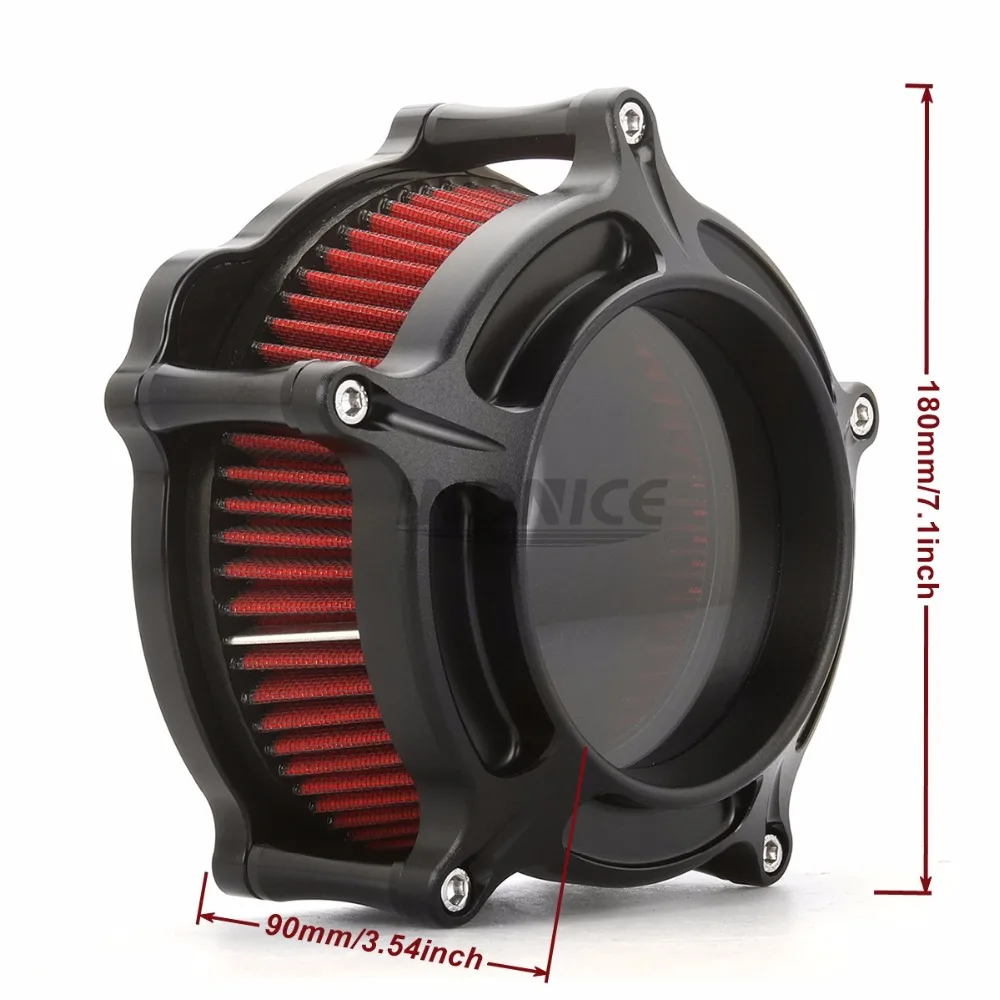 CNC see through Air Cleaner For harley sportster 883 Nightster XL1200N For harley touring Road Glide FLTR Street Glide FLHXSE