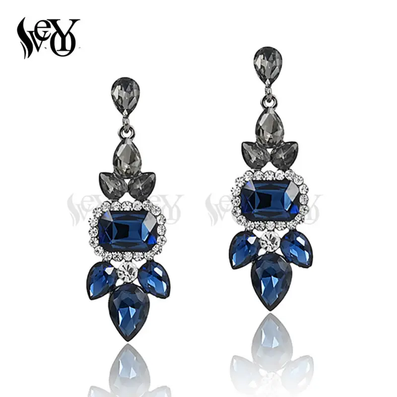 VEYO Bridal Earrings Rhinestone Trendy Wholesale Crystal Drop Earrings High Quality