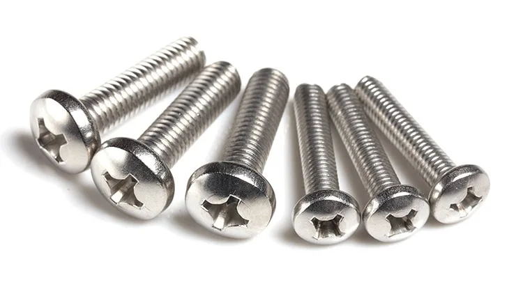 

100pcs/lot M2.5*3/4/5/6/8/10/12/14/16/20/25-30stainless steel 304 phillips cross recessed pan head machine screws hardware201