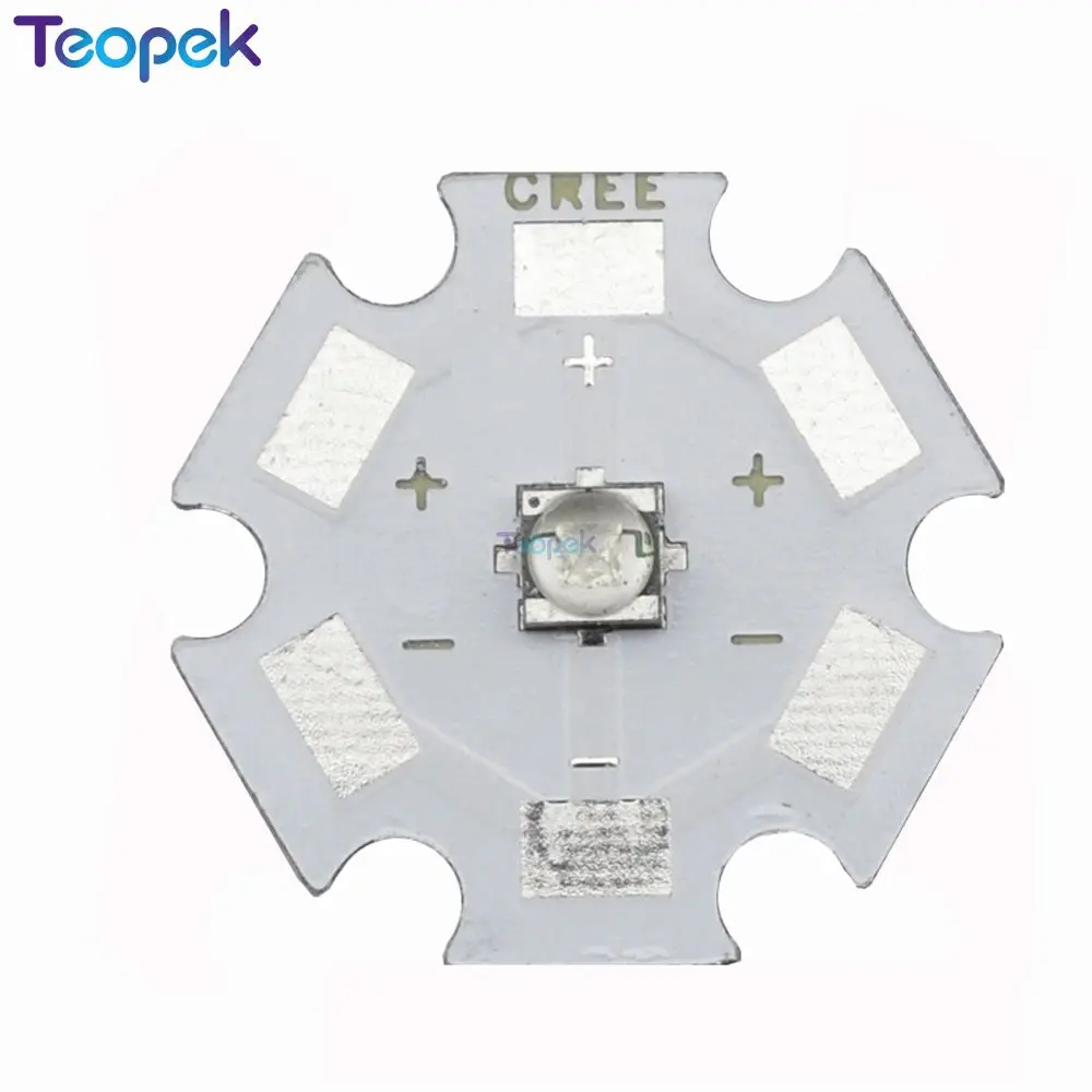LED de diodo emissor de alta potência, branco frio, branco quente, branco neutro, azul royal, PCB, Cree XTE, 5W, XT-E, 8mm, 12mm, 14mm, 16mm, 20