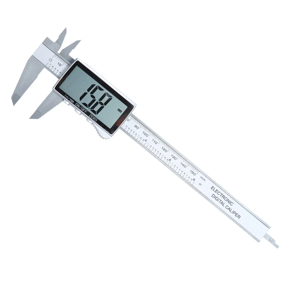 New Electronic Digital Display Vernier Caliper Inch/Metric Conversion 6Inch 0-150mm HD Full-Screen Caliper Measurement Tool