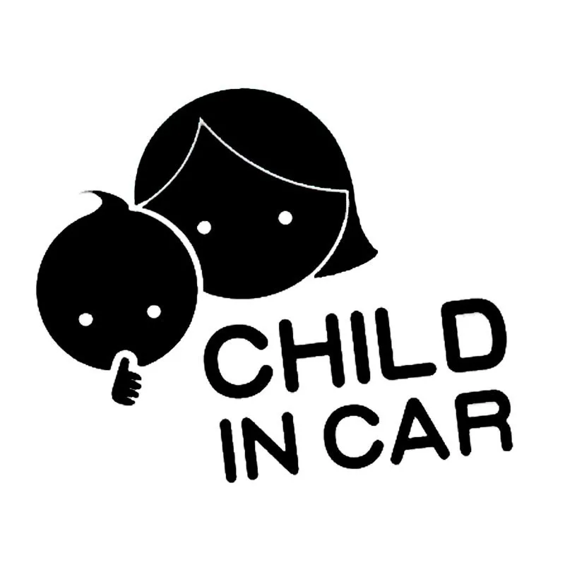 15*13cm Child In Car Car Styling Safety Sign Decal Mother And Baby Decorative Car Sticker Rear Window Car Sticker