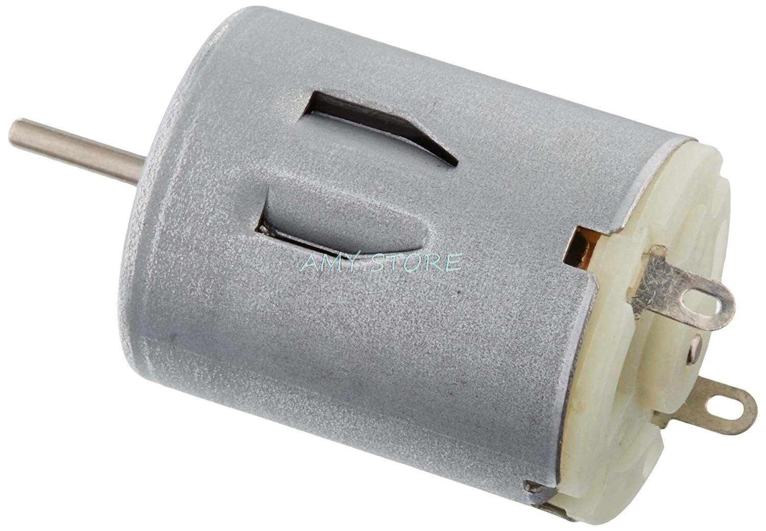 6V 0.74A High Torque Magnetic Cylindrical Mini DC Motor Silver for DIY Hobby Toy Car Model Robot