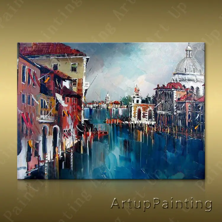 Paris Street Art Painting Home Decor Home Decoration Oil painting Wall Pictures for living room Home Decor paint Wall art paint2