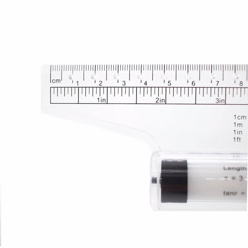 Régua paralela multiuso de 30cm, melhor para desenhar verticais, paralelas, gráficos, ângulos, círculos-12 segundos