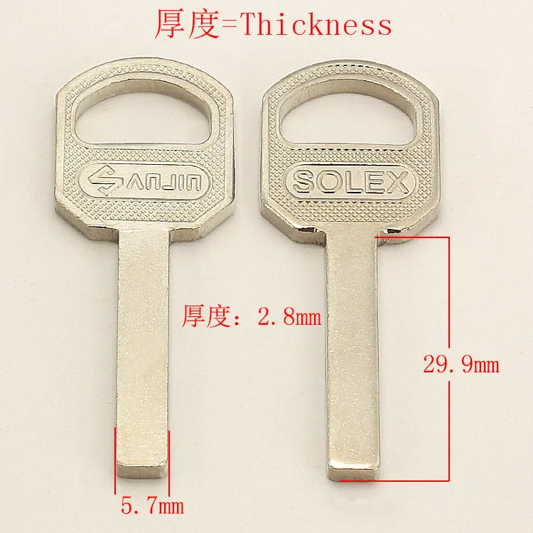 YP501  Wholesale Locksmith Brass House Home Door Blank Empty Key Blanks Keys 10 pieces/lot