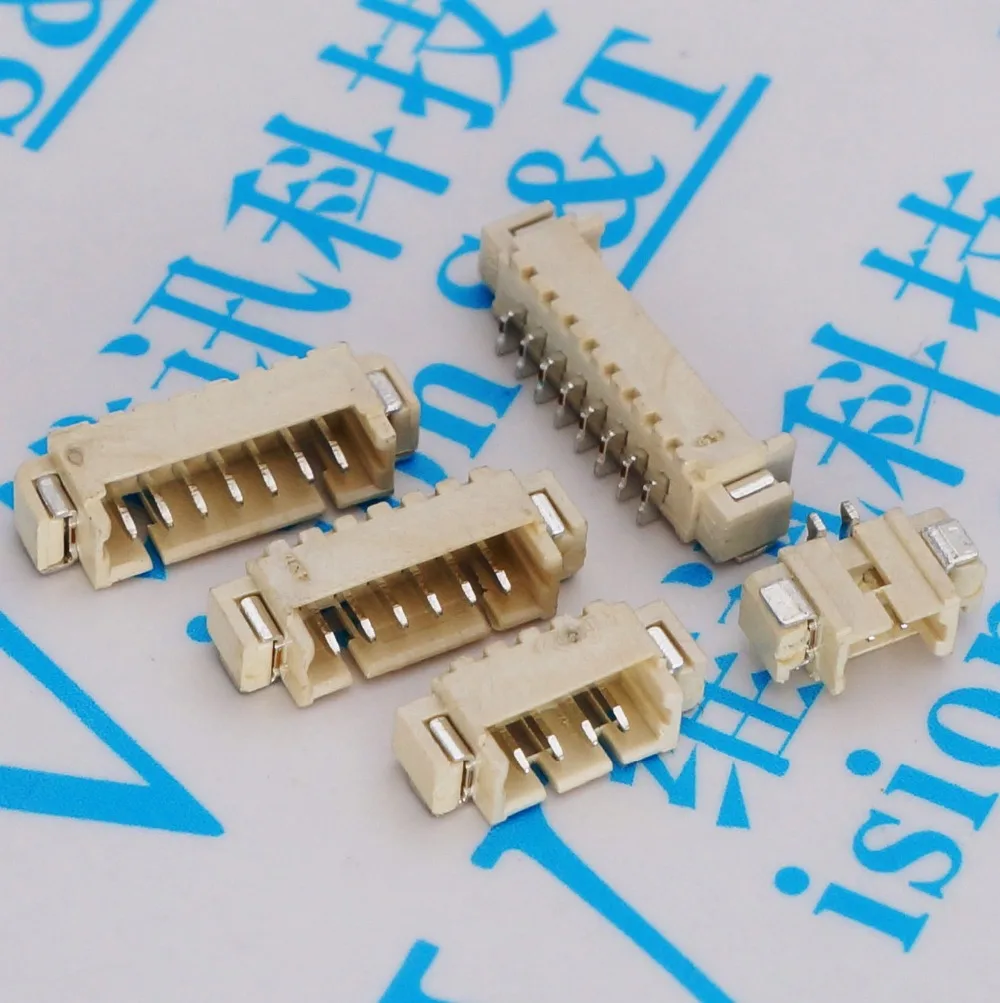 FREE SHIPPING ! ! 100pcs/lot 1.25MM Lying down connector 2P/3P/4P/5P/6P/7P/8P/9P/10P/11P/12P