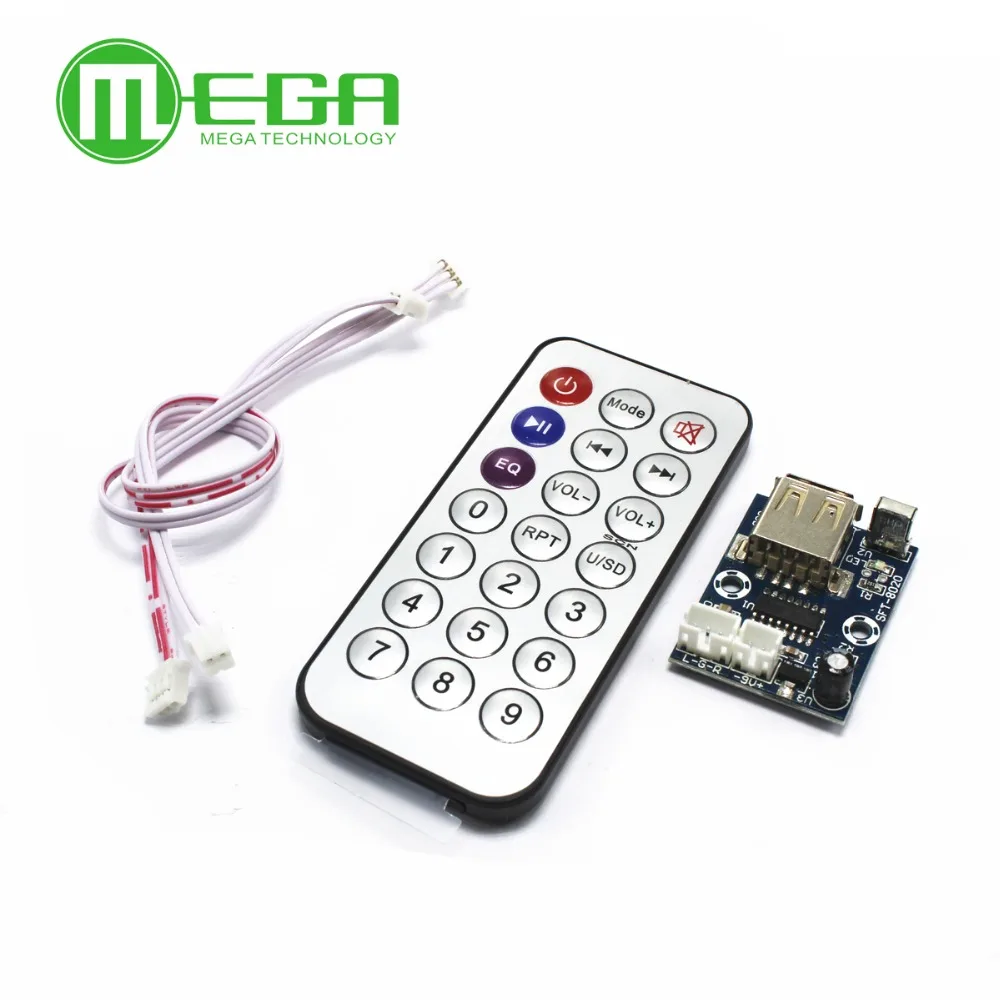 mini micro Lossless music decoder WAV+MP3 Decoding board 12V player USB sound card MP3 board+remote control Integrated Circuits