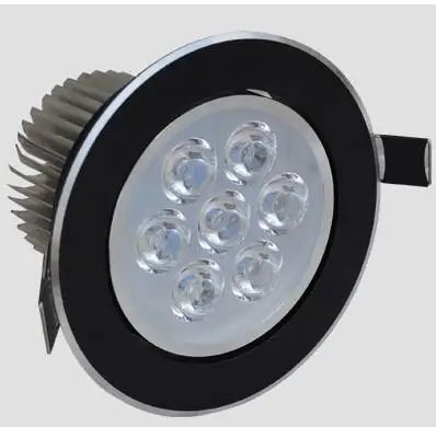 Free shipping(3pcs/lot) 7w led down light Aluminum materail 85-265v 630lm led downlight 7w