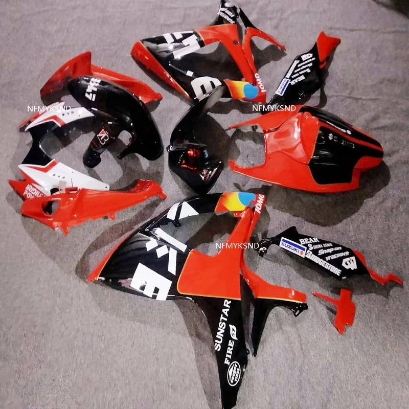 Motorcycle Red Black ABS Full Fairing For Suzuki GSX-R600-750 red/black 06-07 K6 2006 2007 GSX-R750 GSX-R600 Full Fairing Kits