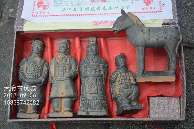 

Old China Qin Dynasty(221 BC to 207 BC) Xi AN Terracotta Warriors and Horses,best collection & adornment,free shipping