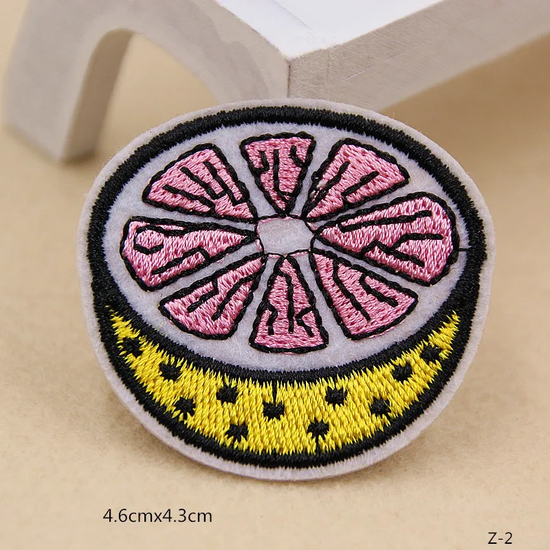 Cute 1pc Cherry Watermelon Strawberry Pineapple Avocado Fruit Embroidery Patches for Clothing Iron on Clothes Appliques Badge