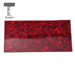 Tooyful High Quality 1Pc Red Tortoise Shell Celluloid Guitar Head Veneer Shell Sheet for Jewelry Making Luthier Work Accessory