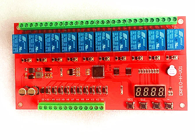 DRM10/10 road multi-function relay module / delay / self lock / cycle / timing / linkage / control module sensor