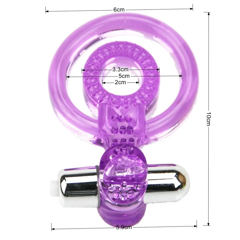 cock rings Vibrators cockring Tongue clit delay Ejaculation dildo extender Premature Lock Fine Sex Toys product for Men 2ring view 5