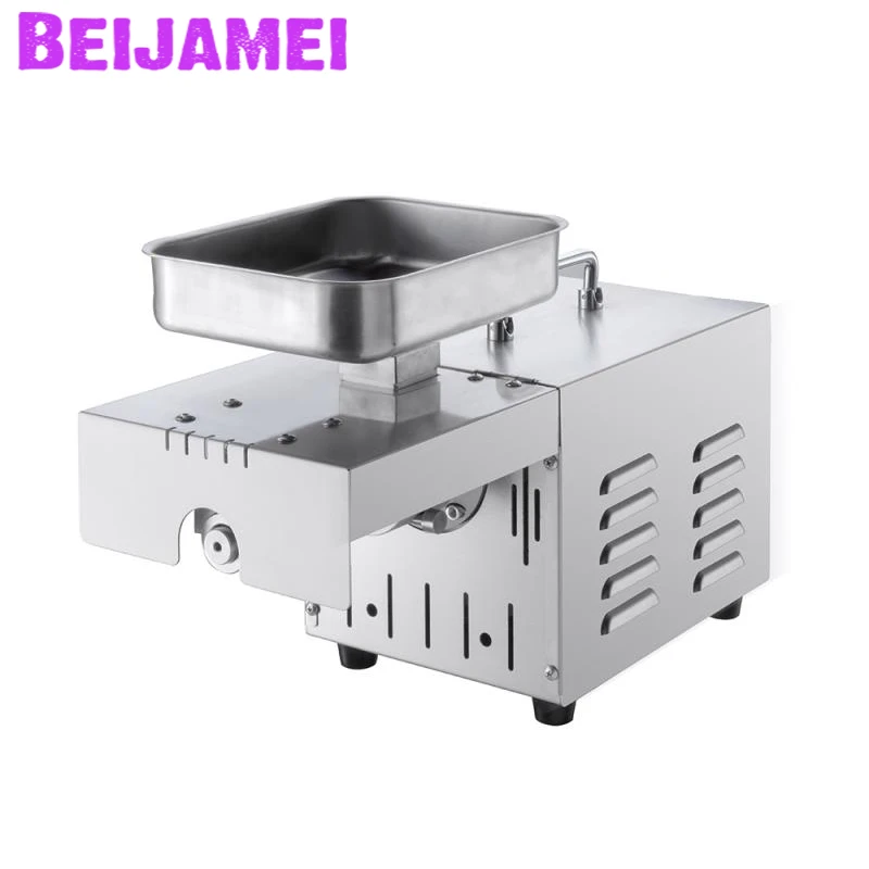 BEIJAMEI Promotion Hot Cold Oil Press Machine Commercial Home Oil Extraction Expeller Portable Peanut Sesame Oil Presser