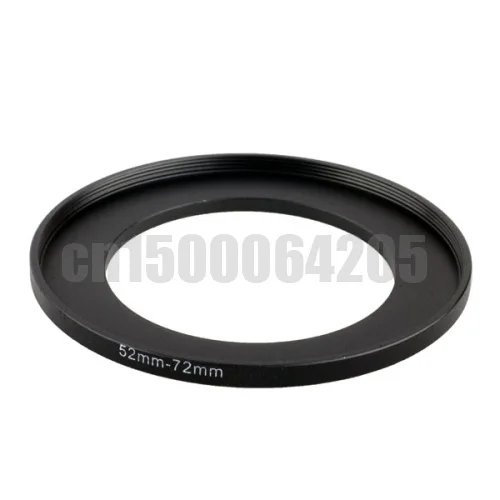 Free shipping + Trcking Number Black Step Up Filter Ring Lens Ring 52mm to 72mm 52mm -72mm52-72mm