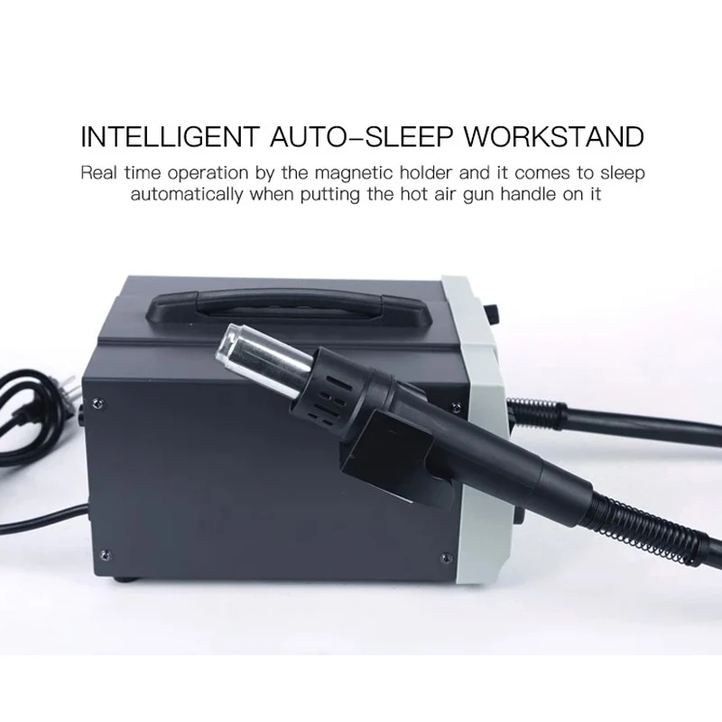 2 Trong 1 Không Chì BGA Súng Bắn Khí Nóng Bộ Hàn Điều Chỉnh SMD Hàn Làm Lại Trạm Điện Thoại Vi Mạch PCB Sửa Chữa