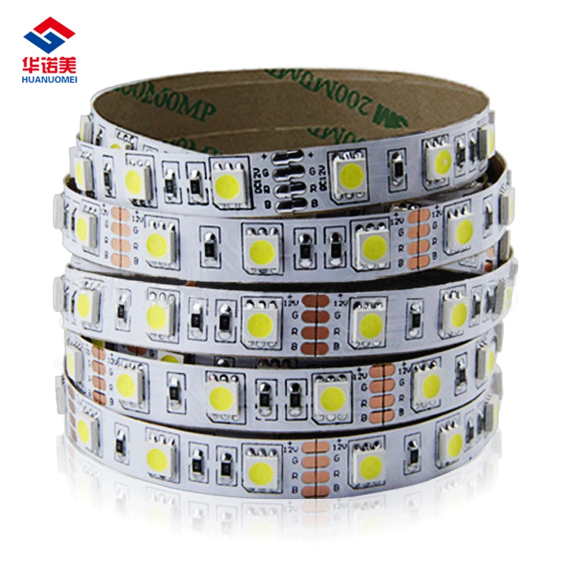 

12V 5050 LED Strip Light Flexible 5M/Roll SMD Tape Non-waterproof IP20 Red Green Blue Yellow White RGB etc.