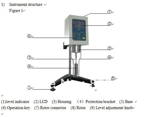 NDJ-8S Digital LCD Rotary  Viscosity  Meter for glue , ink & cream